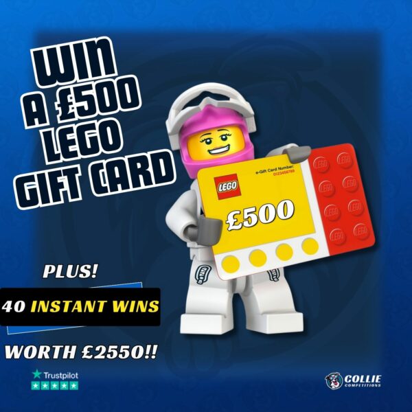 Mega Lego Competition £500 Gift Card Plus 40 Instant Wins